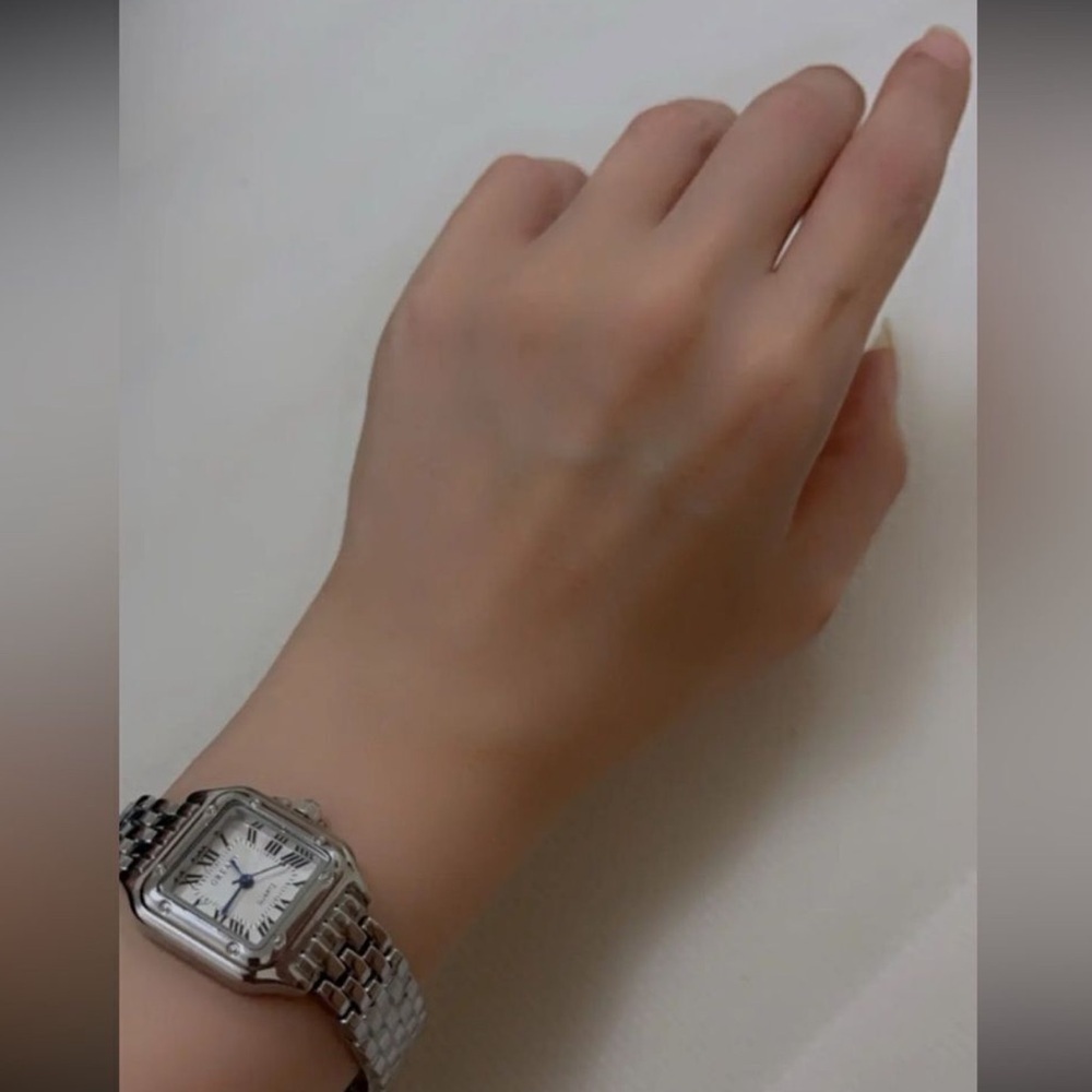 Panthere Classic Rectangle Stainless Steel Watch - Picture 13 of 13